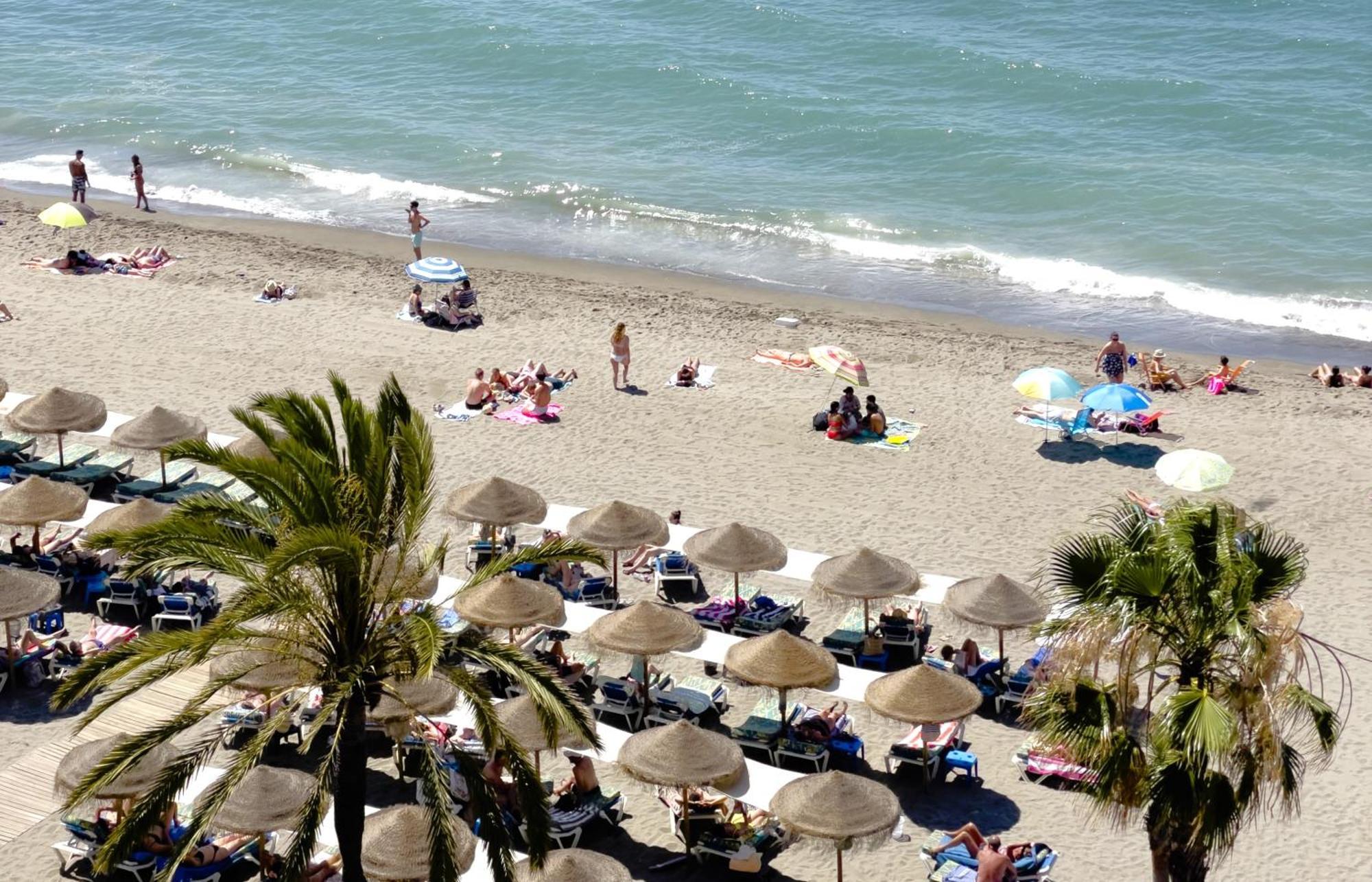 Mediterraneo 508. Fantastic Studio On The Beachfront With Sea Views. Marbella Exteriér fotografie